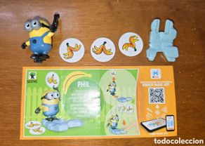 Figuras de goma Kinder: Figura kinder SD745 + bpz minion banana plátano los minions muñeco colección